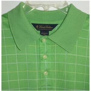 Brooks Brothers Double Mercerized Cotton Performance Knit Polo Shirt sz Large